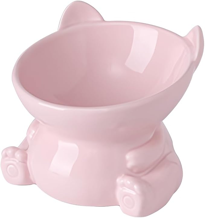 Anti-Vomiting Raised Cat Feeding Bowl