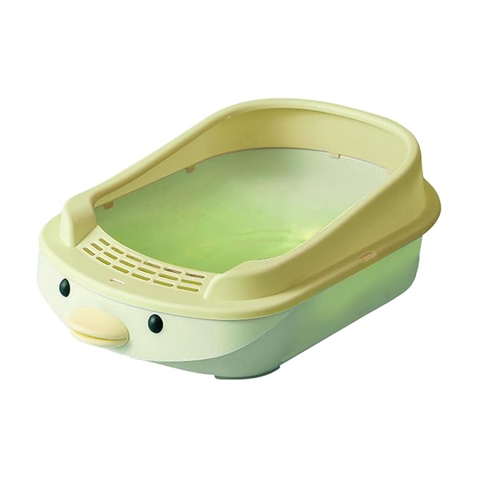 Cute Interchangable Animal Face Shape Litter Tray With Lid