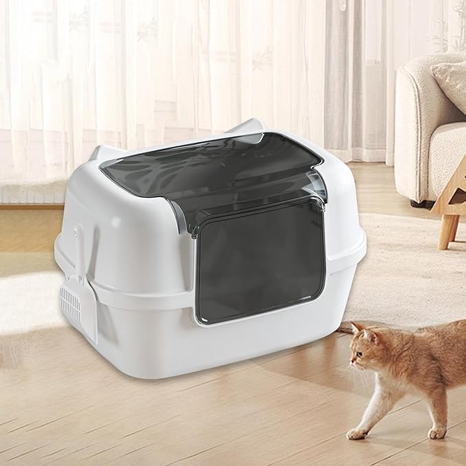Fully Enclosed Cat Litter Box