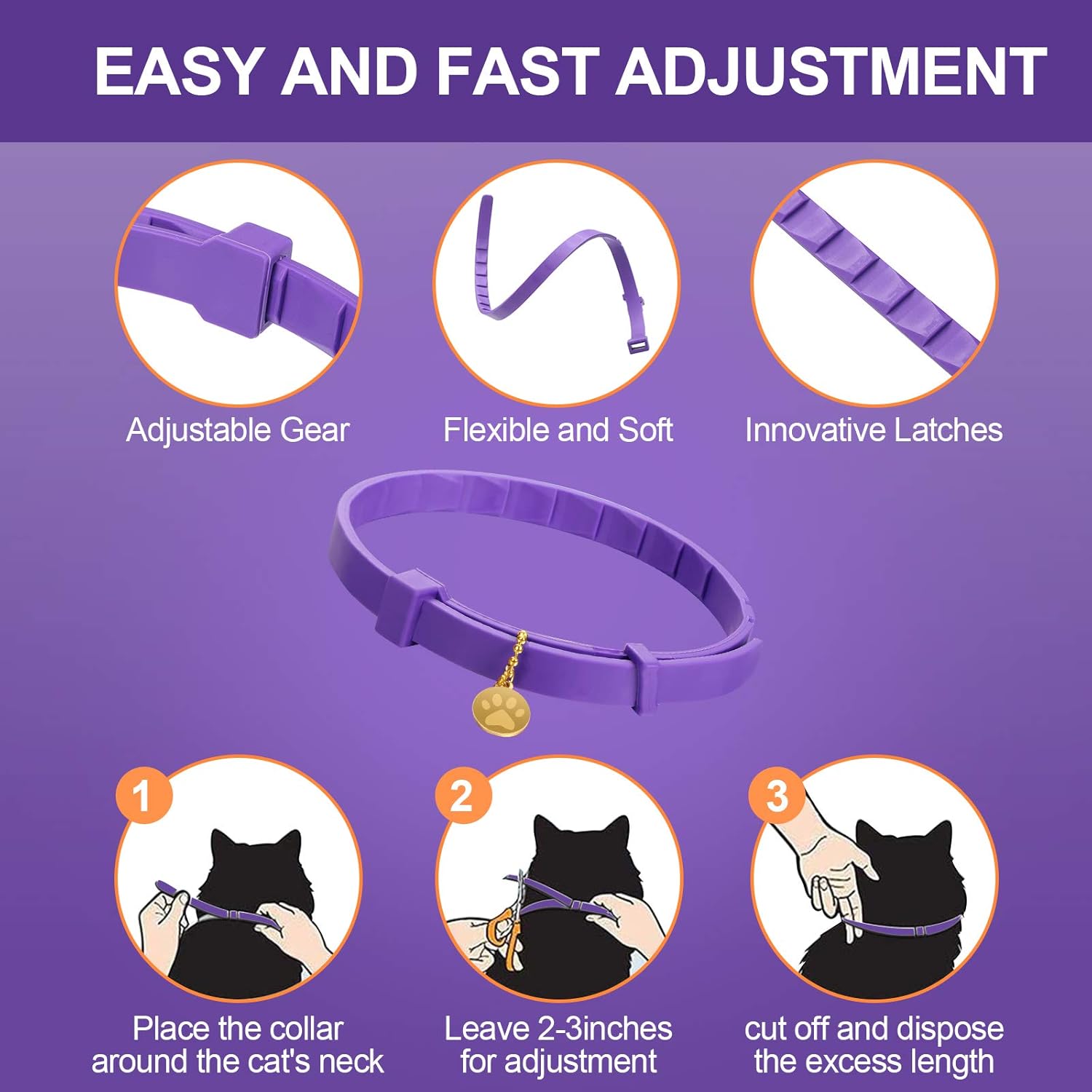 Anxiety Relief Pheromone Calming Collars for Cats and Dogs