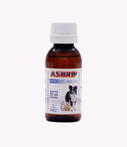 Asbrip Pet Syrup 30ml respiratory support for dogs and cats