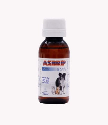 Asbrip Pet Syrup 30ml respiratory support for dogs and cats