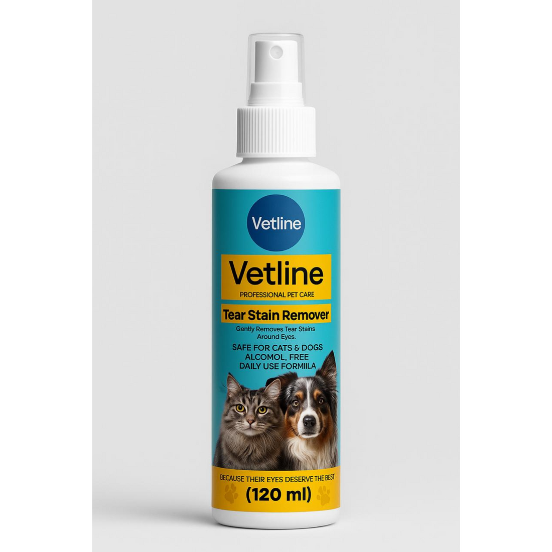 Vetline Tear Stain Remover for Cats & Dogs – 120ml