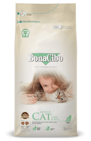 Bonacibo Adult Cat Lamb & Rice - 2 Kg