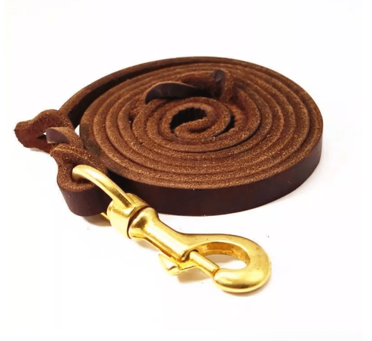 Brown GSD Show Leash for Dogs