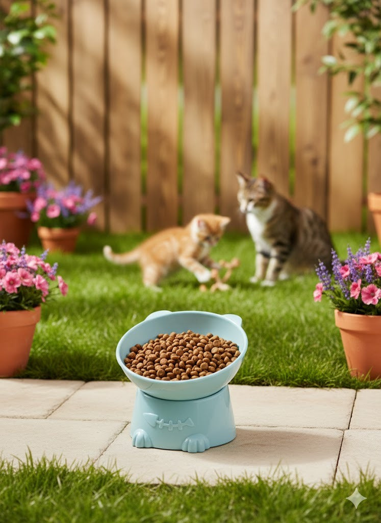 BunnyBee Deep Bowl for Kittens & Cats