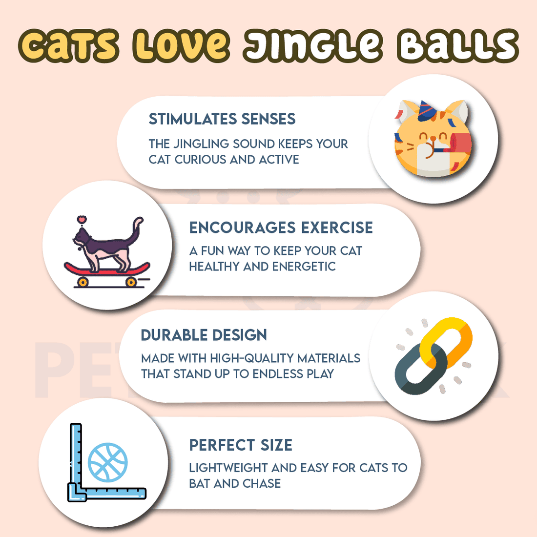 Cat Ball Jingle Balls * 1 -- Cat Toy