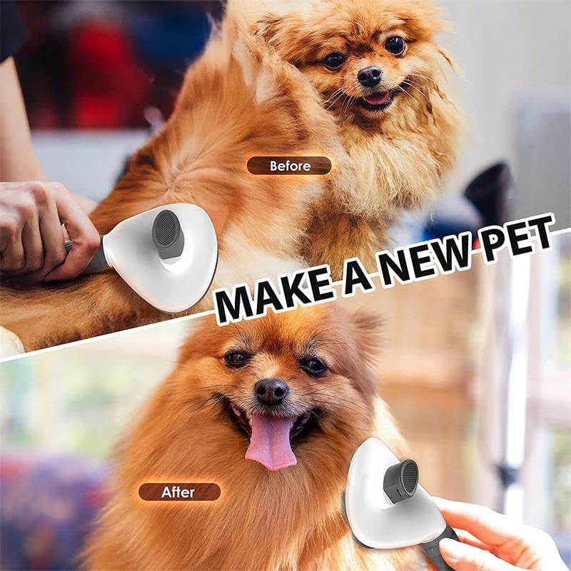 Cat & Dog Brush, Self Cleaning Slicker Brushes for Shedding and Grooming Removes Loose Undercoat for Cats Dogs