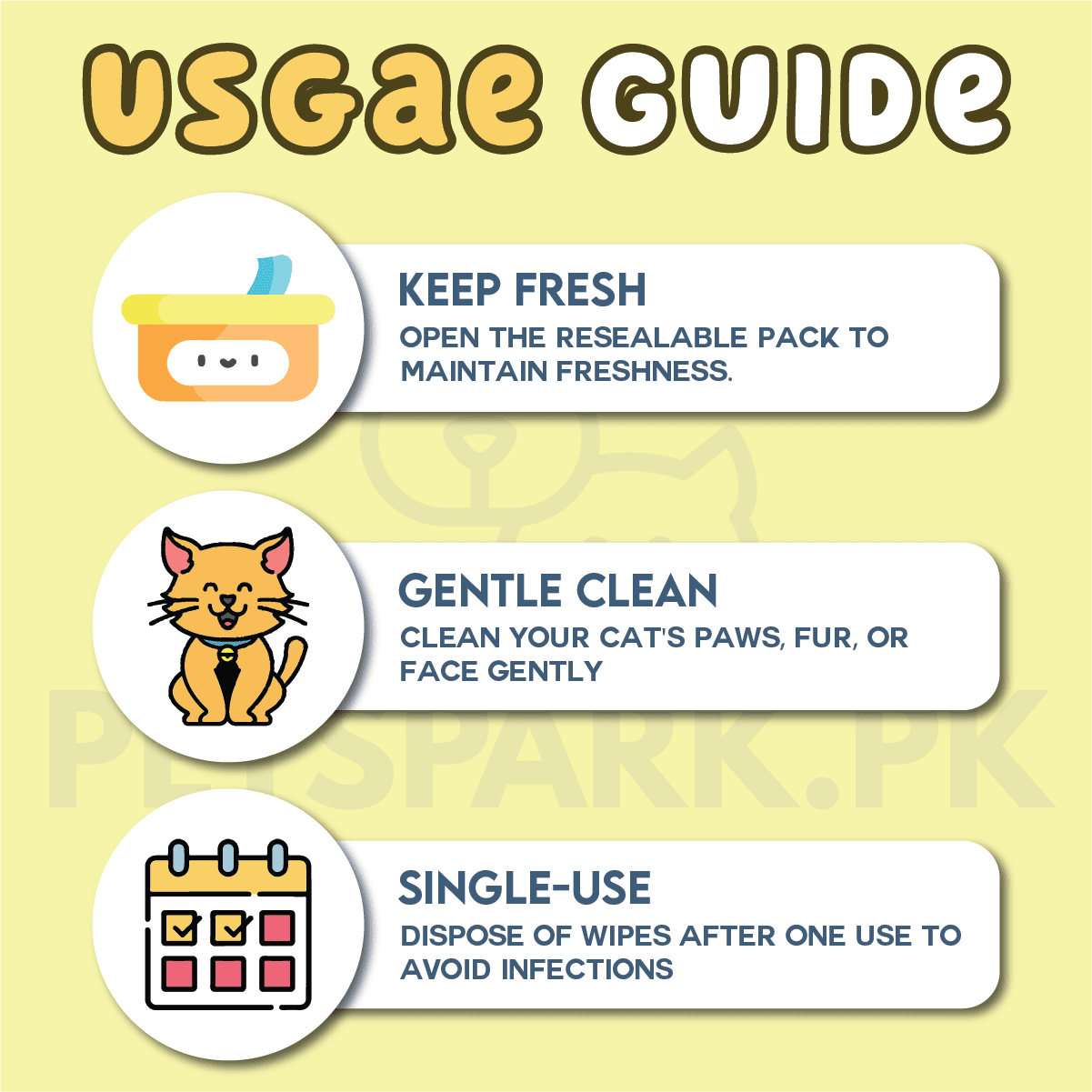 Imported Cat/Dog Cleaning Wipes (80 Pieces)