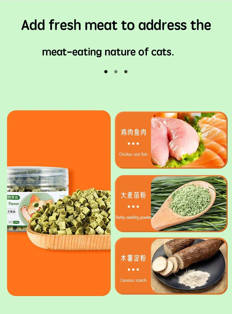 Cat Grass Cube for Hairballs and Gut Health