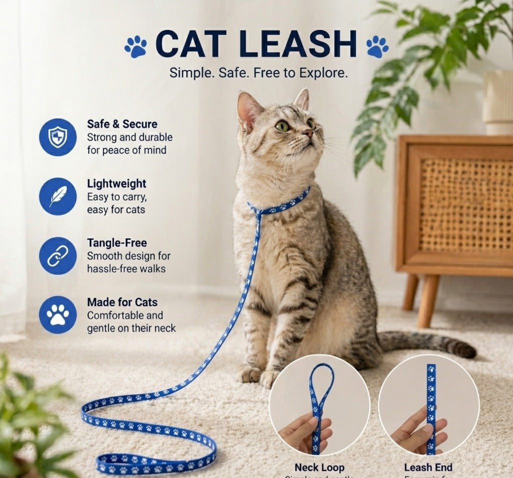 Cat Harness Paw Print