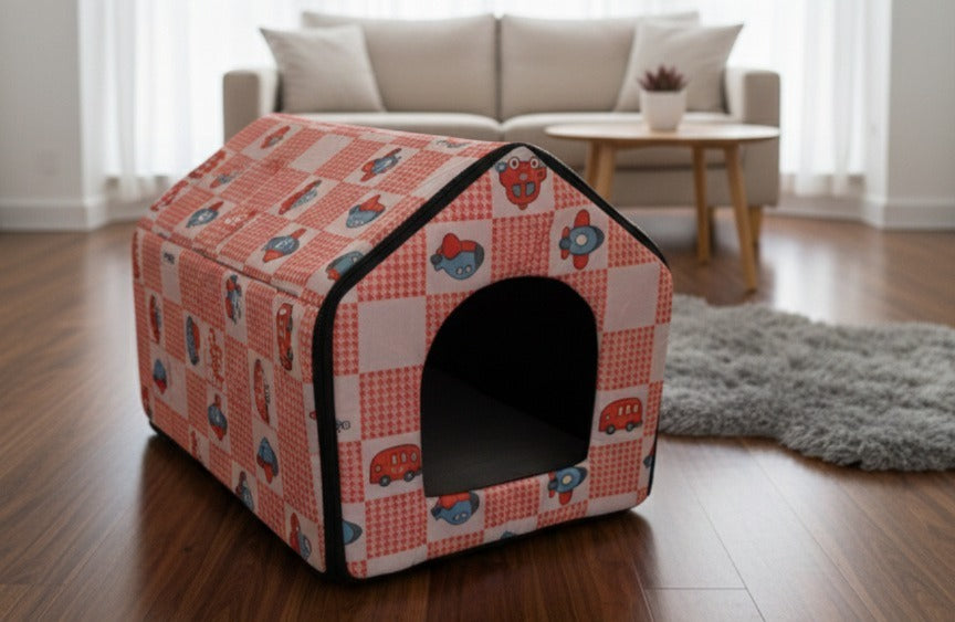 Cat House with Zips (Assorted Colors)