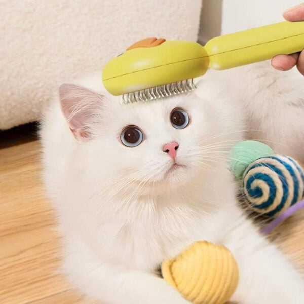 Cute Cartoon Pet Grooming & Massage Brush