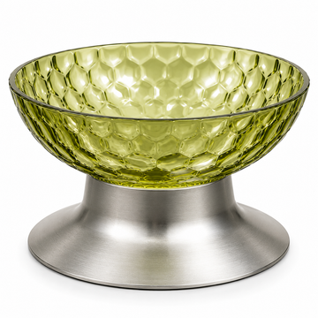 Nexora™ Crystal Transparent Pet Bowl — Elevated Luxury Feeding Bowl with Anti-Slip Base for Dogs & Cats