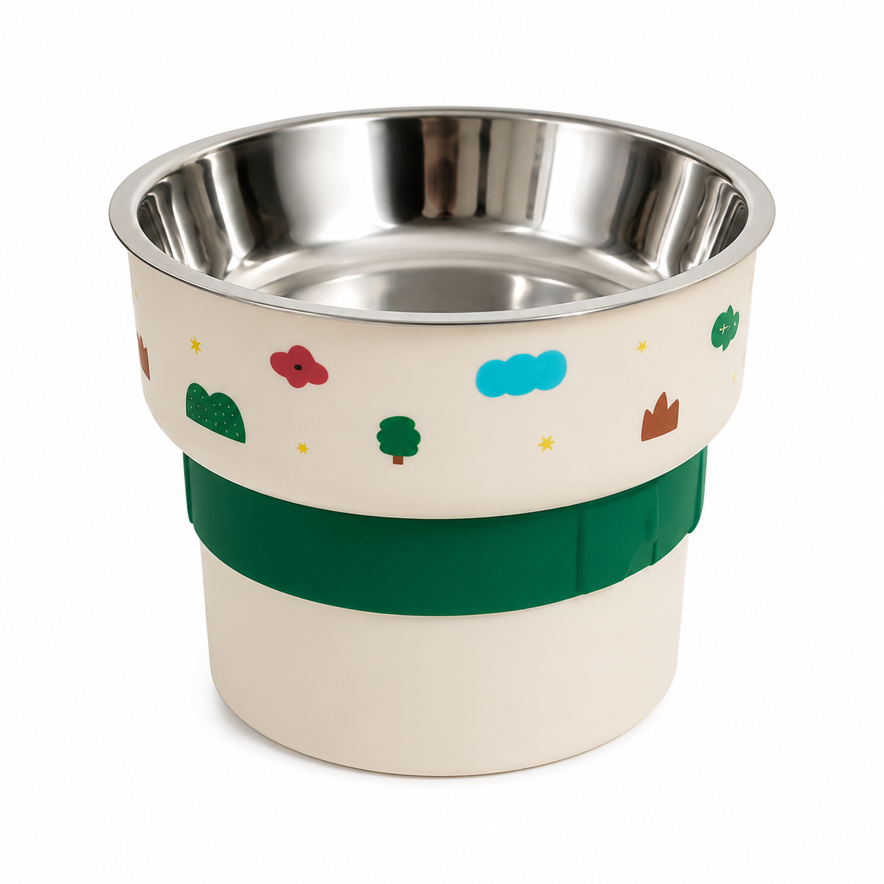 Nexora™ Premium Stainless Steel Pet Feeding Bowl — Non-Slip Elevated Food & Water Bowl for Dogs & Cats
