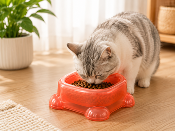 ColorFlow Plastic Pet Bowl