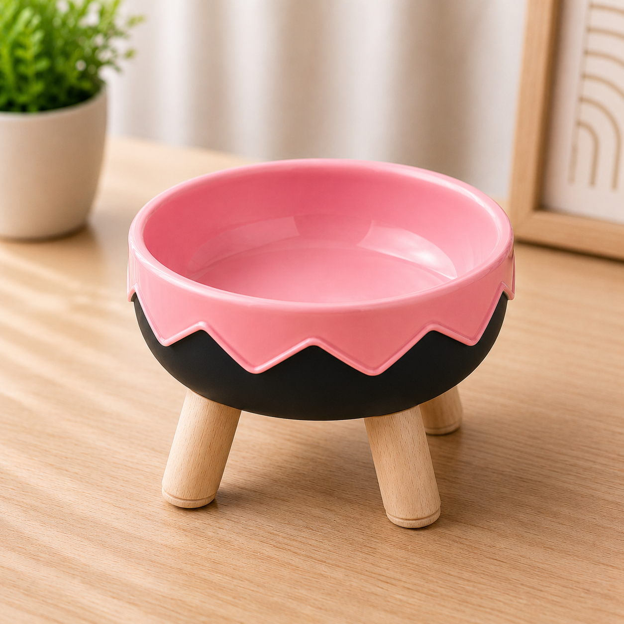 Egg Shell Design High-legged Bowl