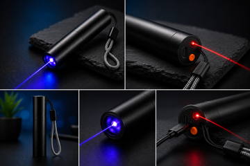2-in-1 LED Light & Laser Pointer Toy for Cats & Dogs