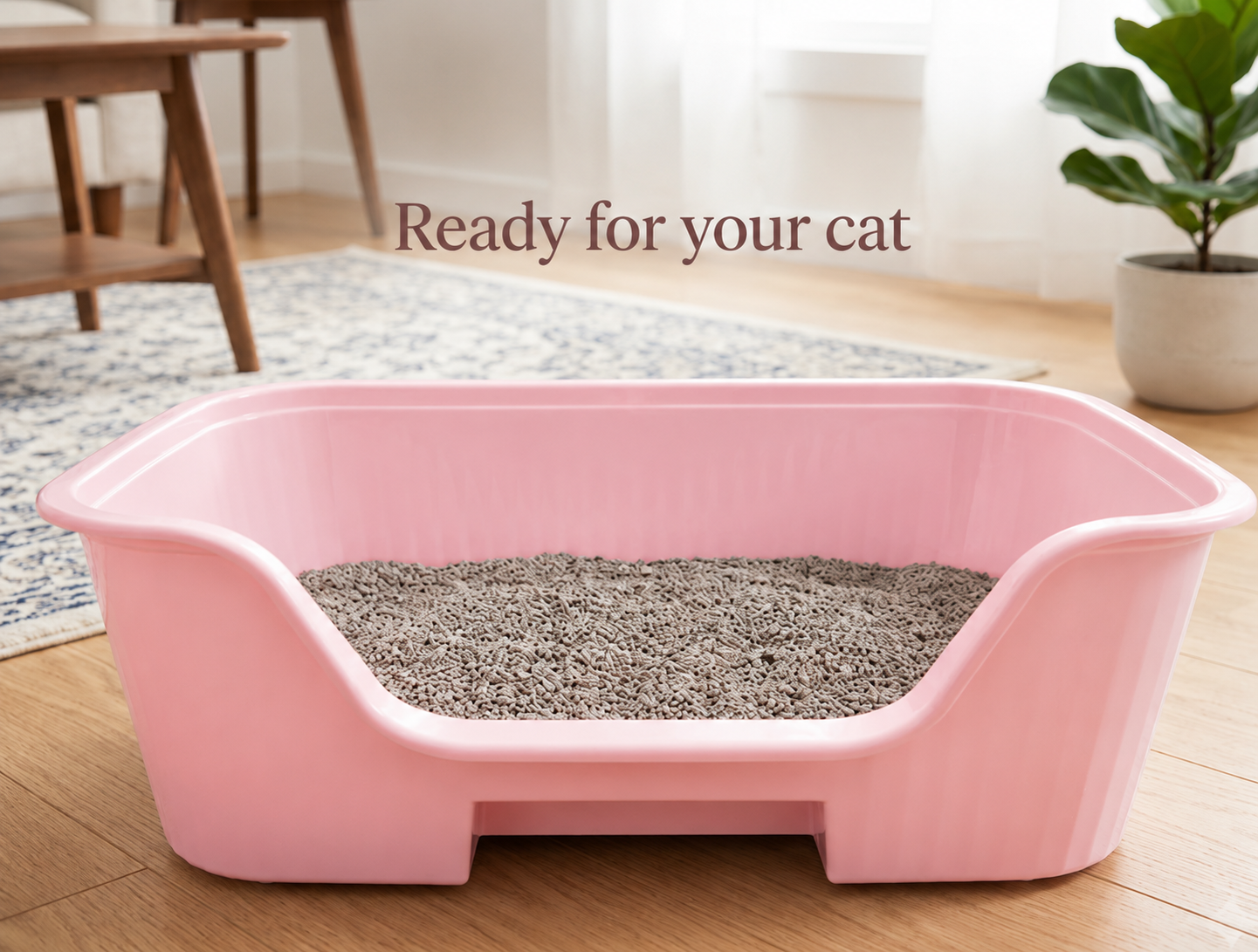 Easy Entry High-Sided Cat Litter Box