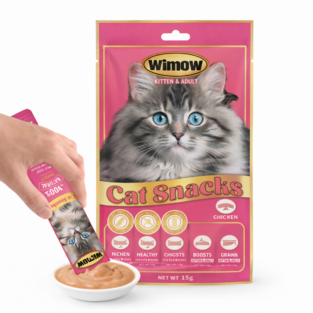 Nexora™ Wimow Creamy Cat Snacks – Healthy Lickable Treats for Cats (5-Pack)