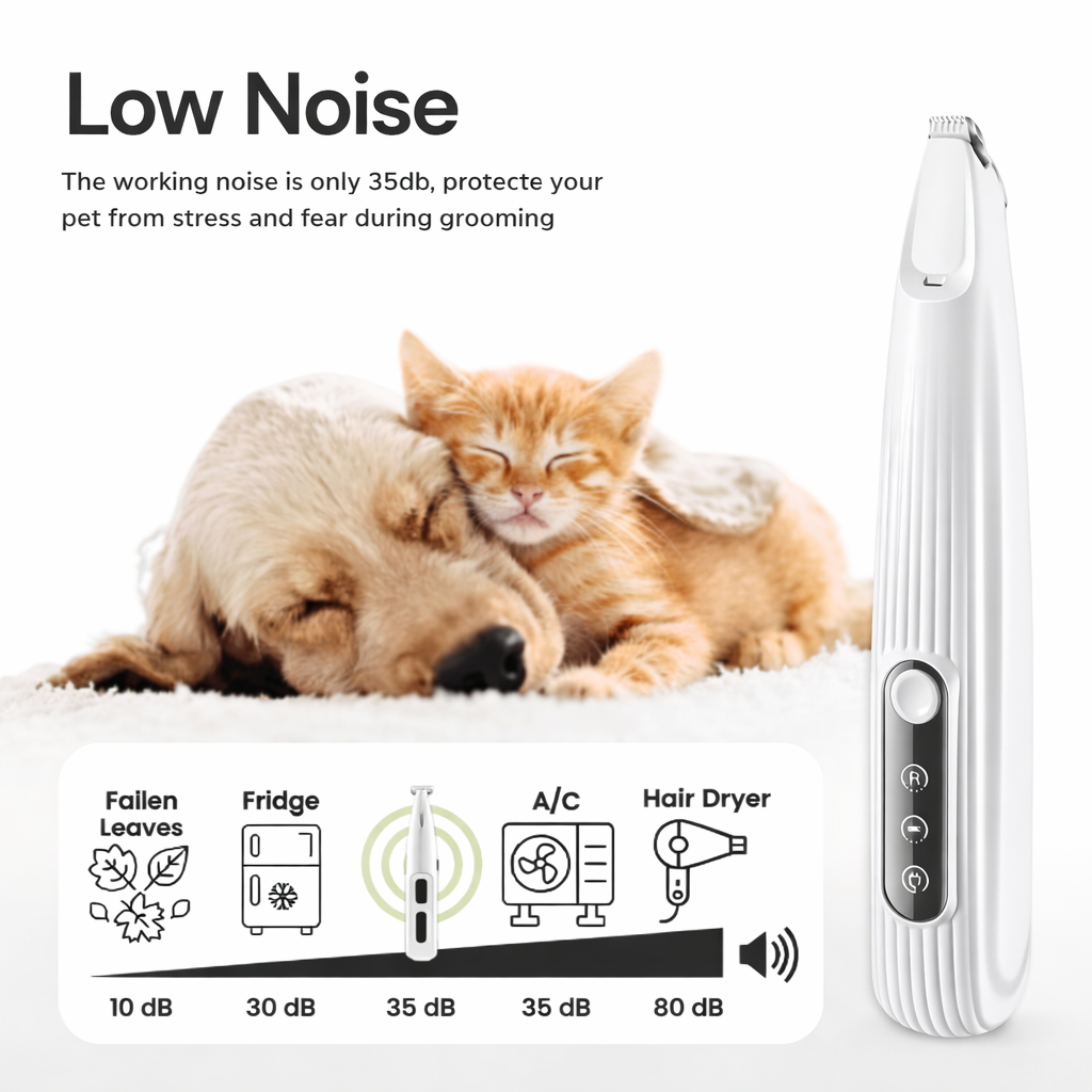 Nexora™ Pet Paw Trimmer – Safe Grooming for Paws, Eyes, Ears & Nose