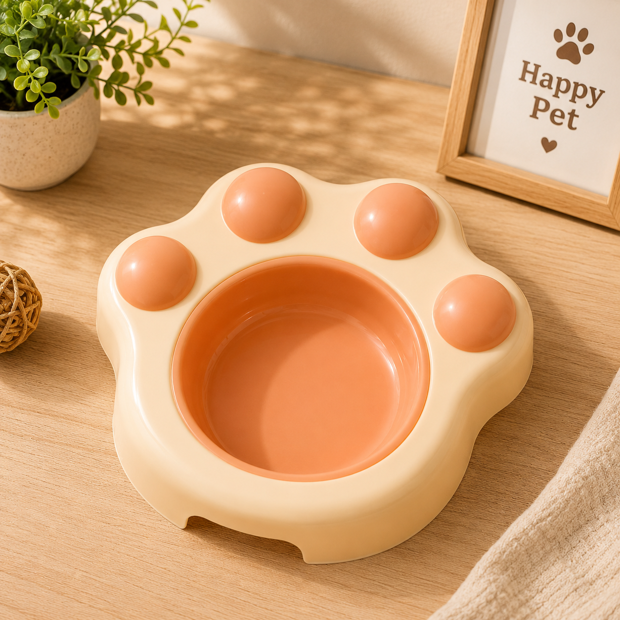 Paw Shaped Pet Feeding Bowl