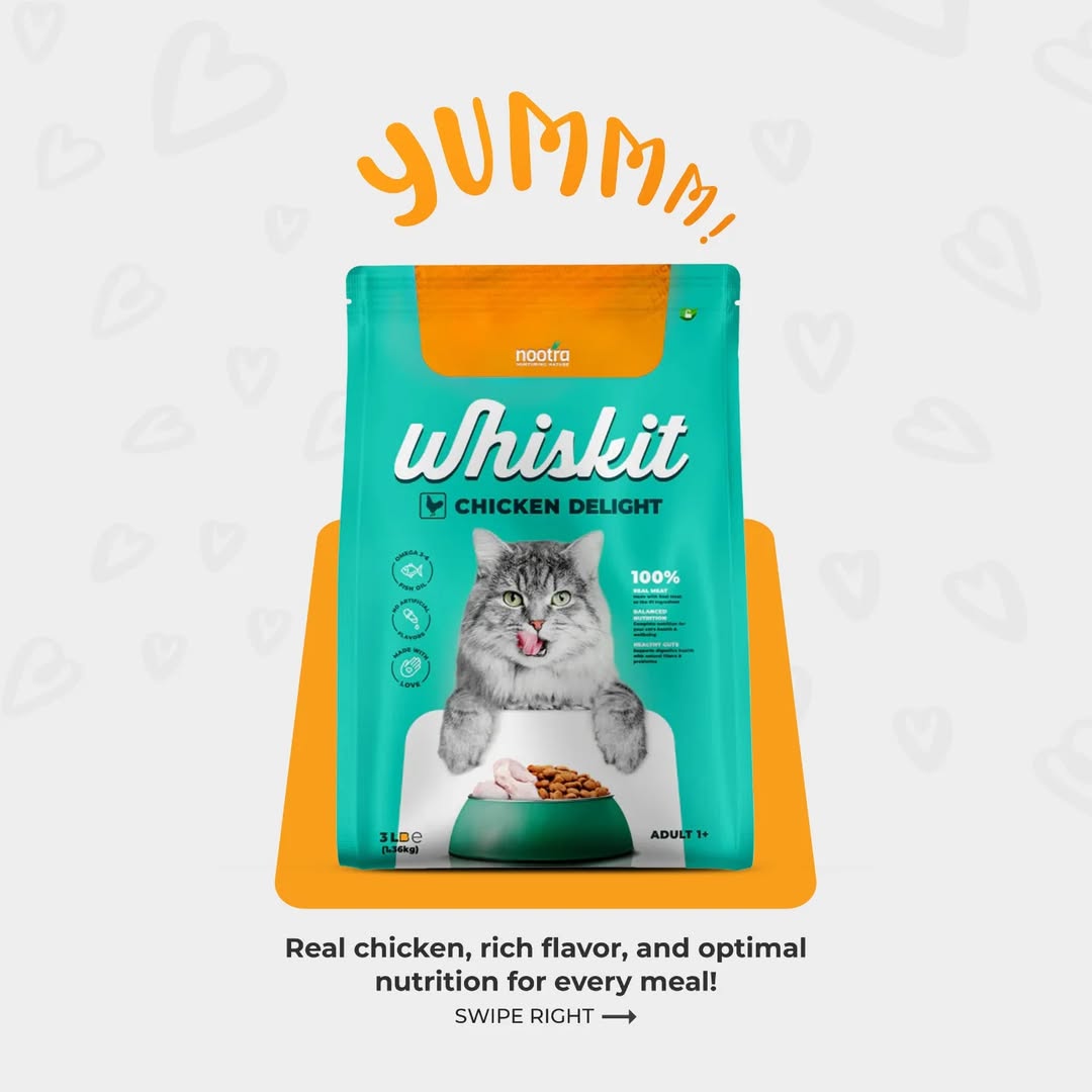 Whiskit Chicken Delight Adult Dry Cat Food