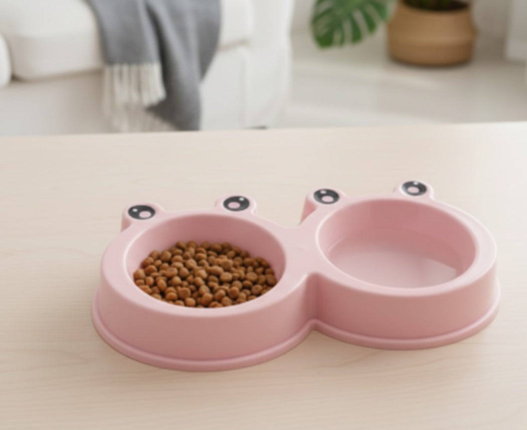 Funny Eyes Double Bowl