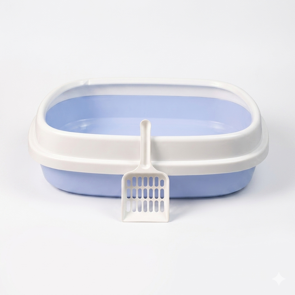 Nexora™ Extra Large Covered Cat Litter Tray with Scoop [19x15 inches]