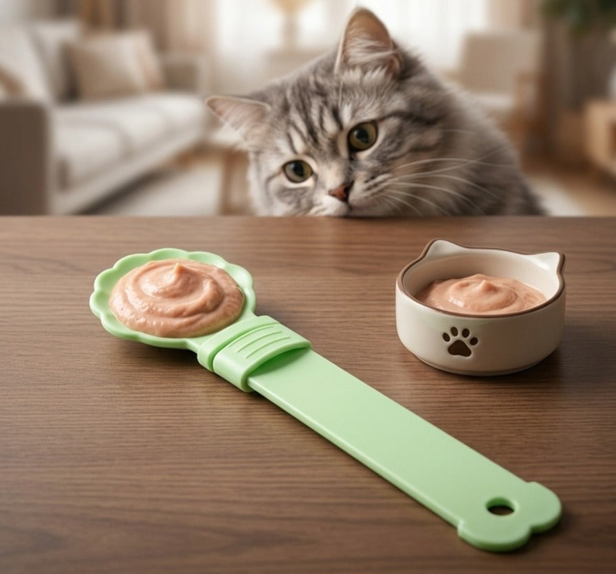 HappyCat Treat Spoon and Dispenser