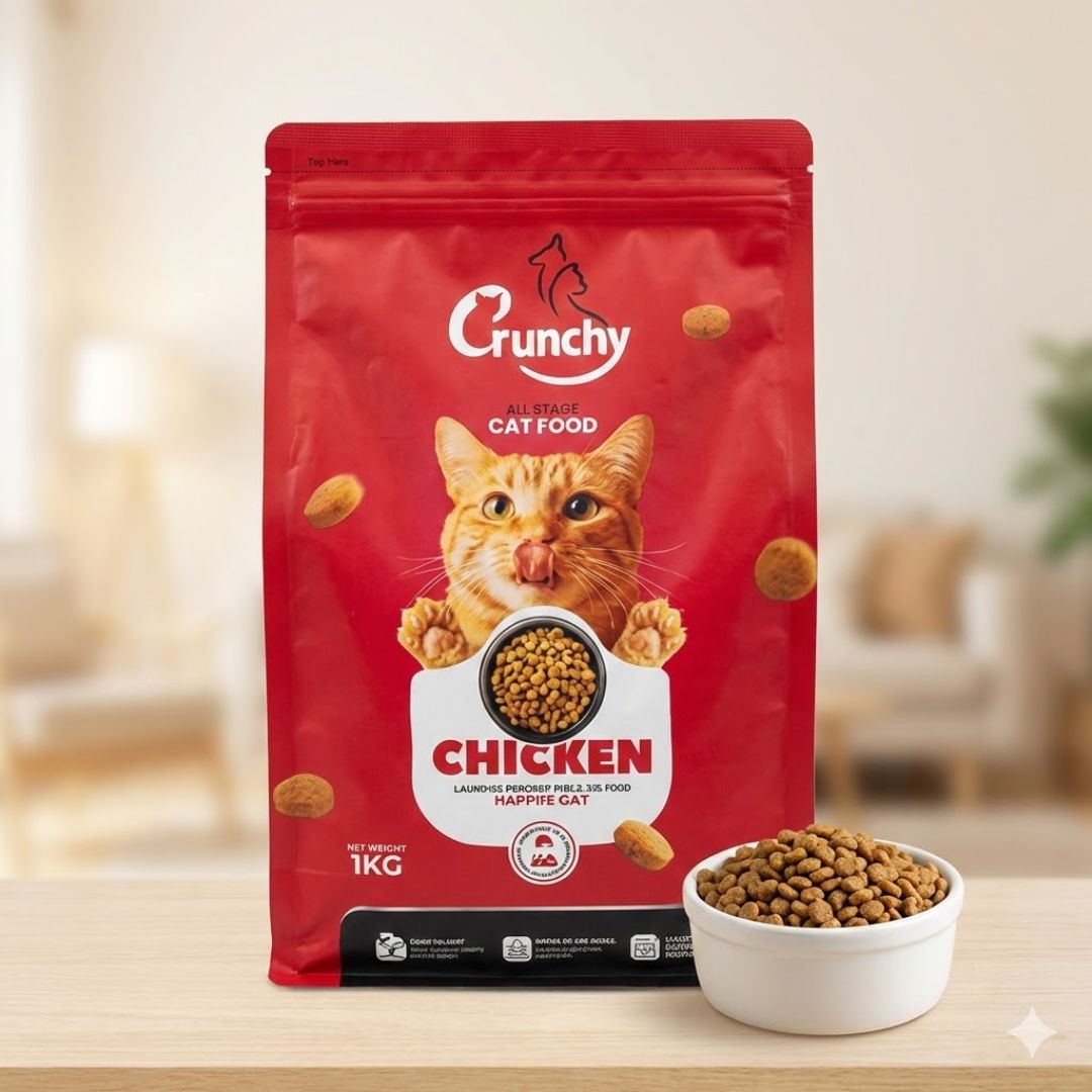 Crunchy Cat Food – All Life Stages Cat Food 1kg Pack