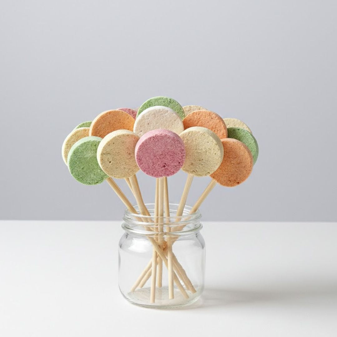 Ranova Freeze-Dried Cat Lollipop Treats – Mixed Flavor Bundle (15 x 1.4g)