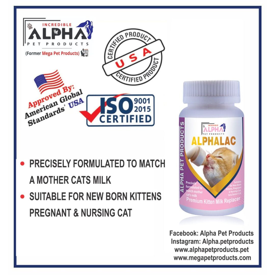 Alphalac Kitten Milk Replacer 150 Grams