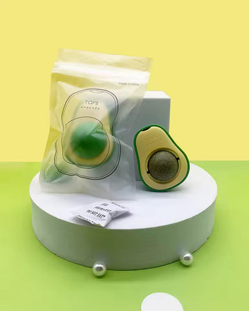 Avocado Shaped Catnip Wall Ball Cat Toys