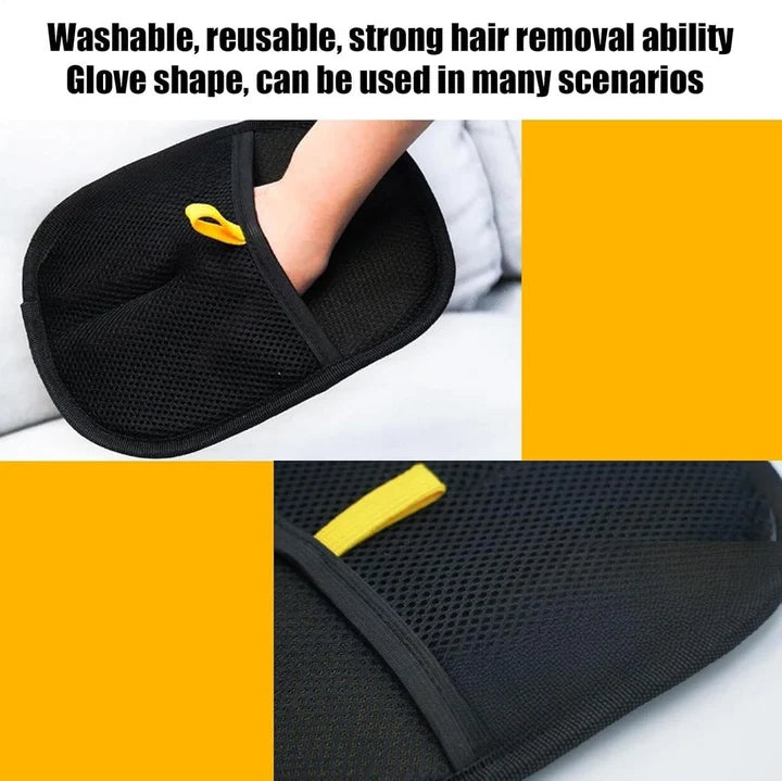 Soft Black Lint Glove for Pet Hair Cleaning