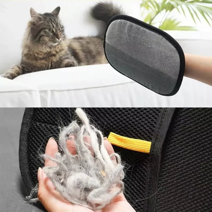 Soft Black Lint Glove for Pet Hair Cleaning