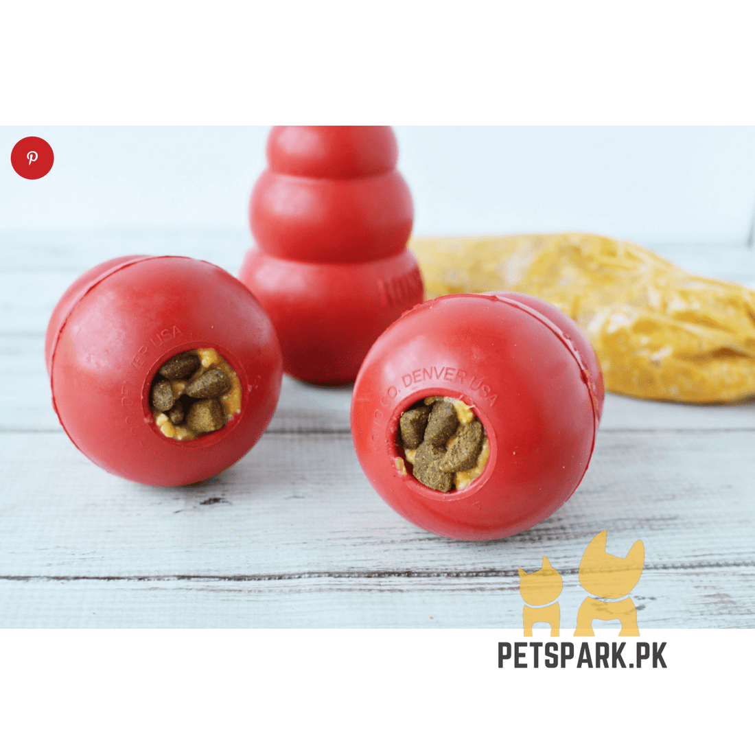 KONG - Puppy Toy Natural Teething Rubber - Kong Dog Toy