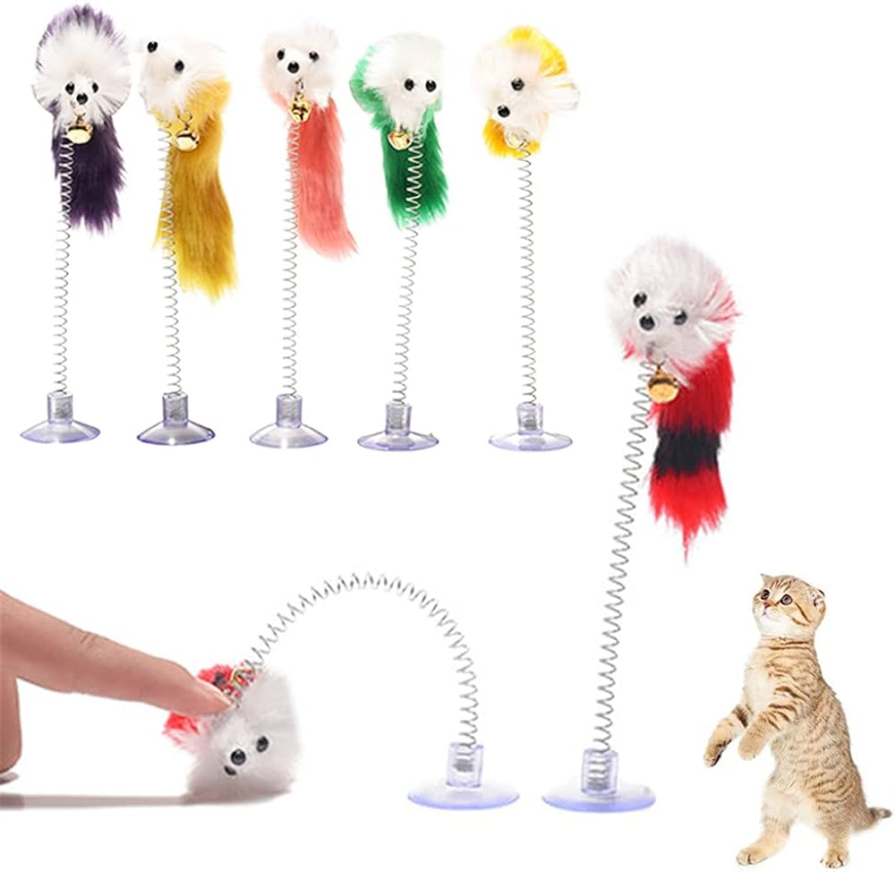 Mouse Spring Toy for Cats