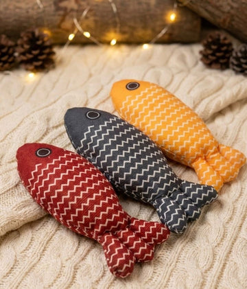 Plush Pillow Fish Toy for Kitten and Cats