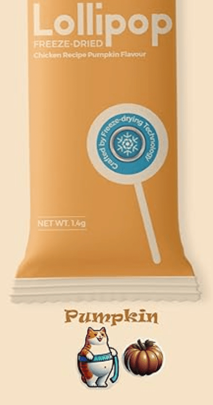 Ranova Freeze Dried Cat Treats nutritional information label