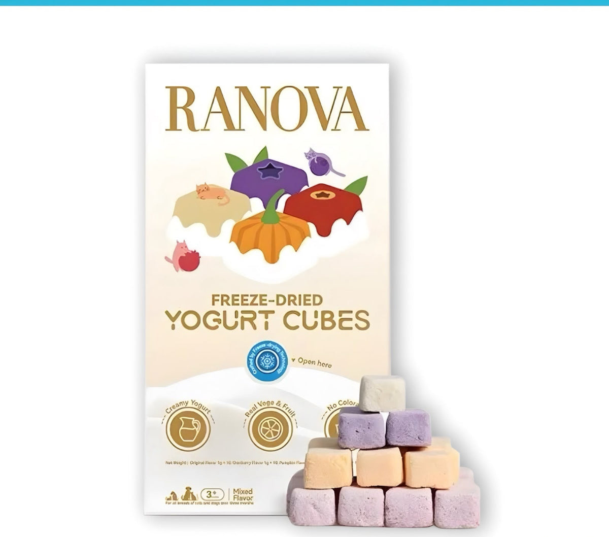 Ranova Freeze-Dried Yogurt Cubes Cat Treats