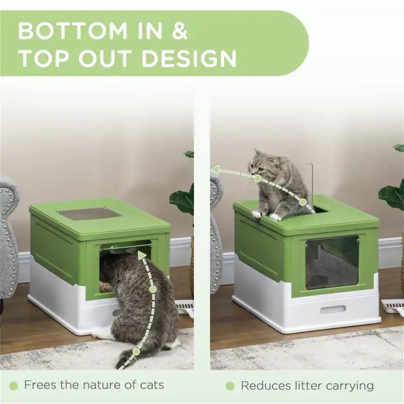 Rectangular Large Litter Box With Free Scoop