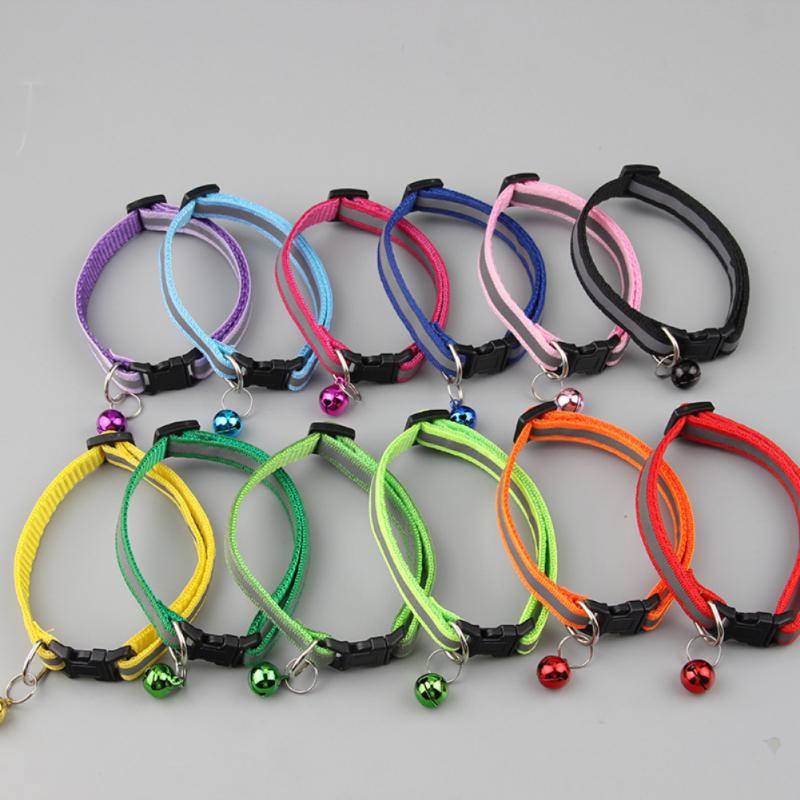 Reflective Cat Collar with Bell Adjustable For Cats