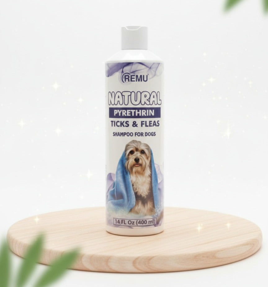 Remu - Natural Tick Flea Pyrethrin Shampoo 400ml