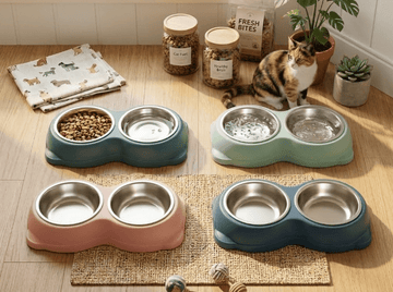 Stainless Steel Bowls For Pets with Non-Slip Base