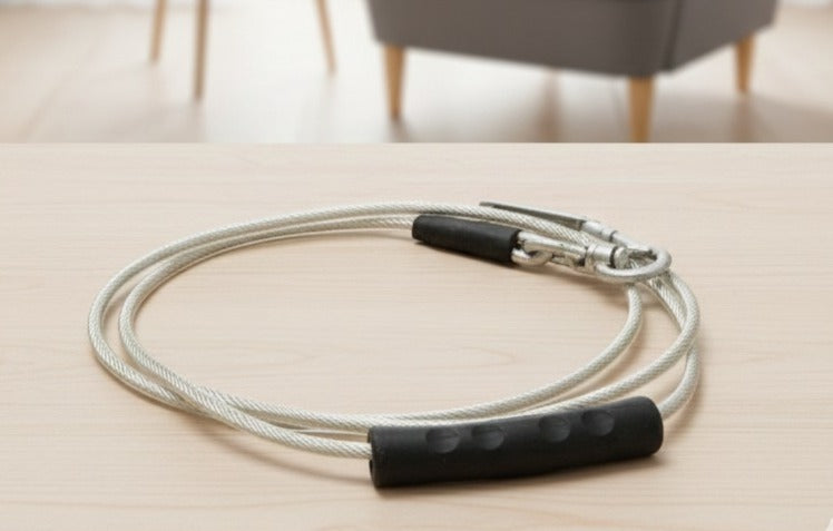 Strong Wire-leash with Handle For Dogs