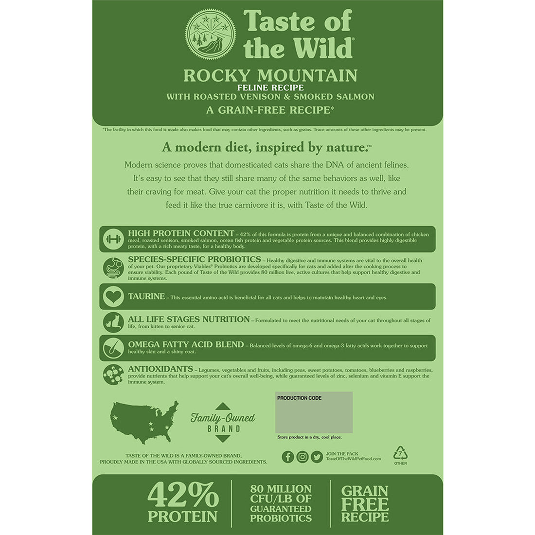 Taste of the Wild Cat Food 2Kg