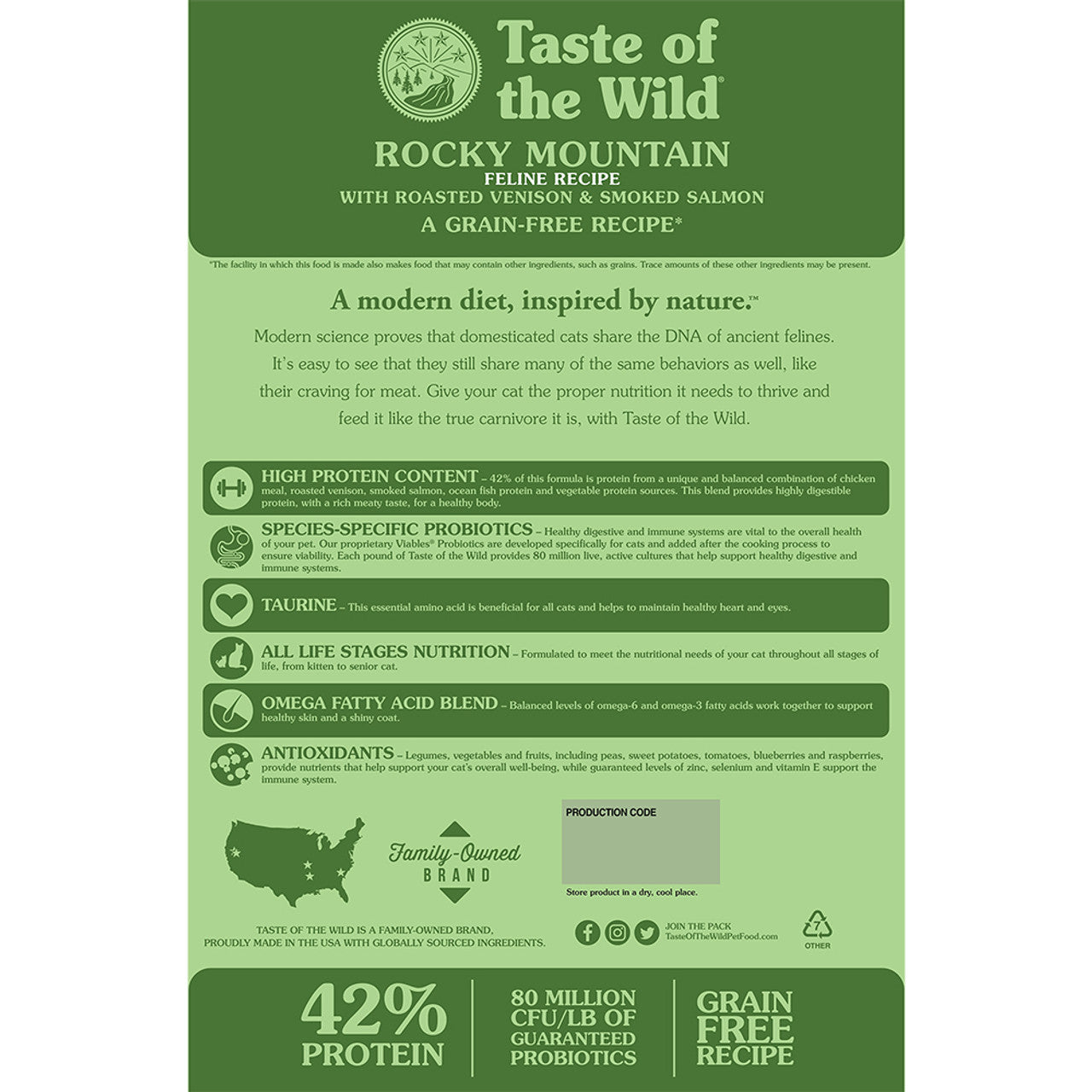 Taste of the Wild Cat Food 2Kg