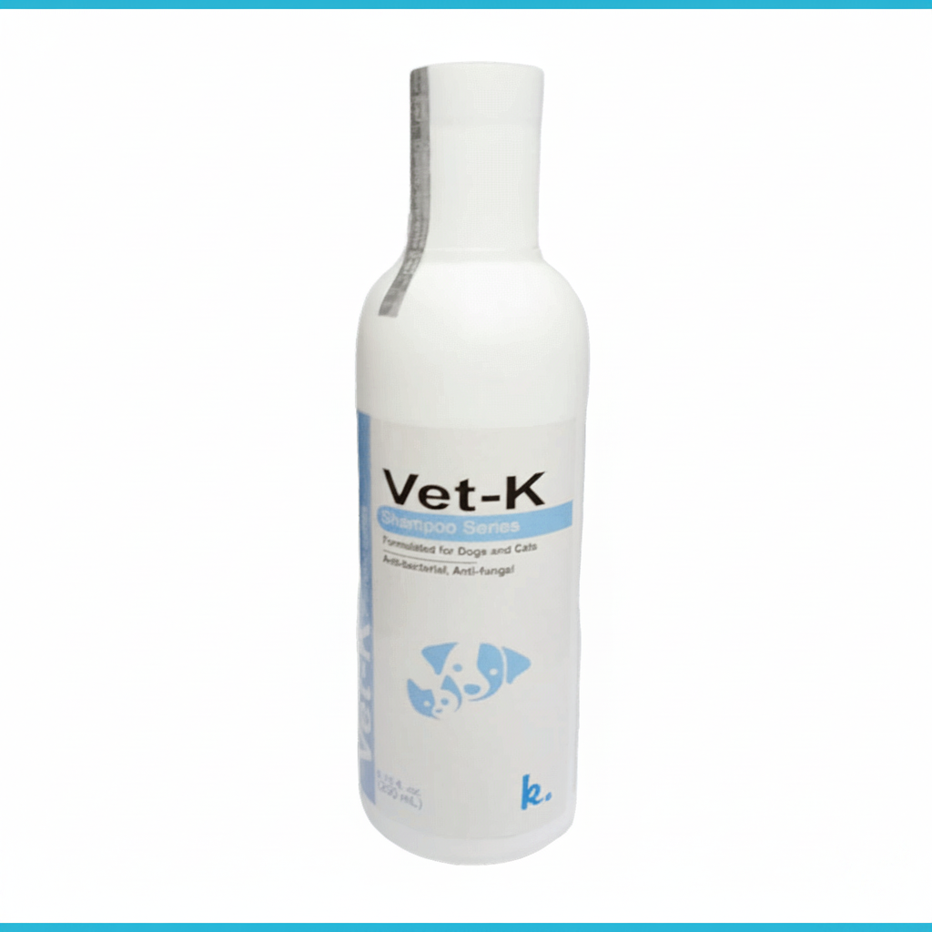 Vet K Antibacterial and Antifungal Shampoo for cats and dogs