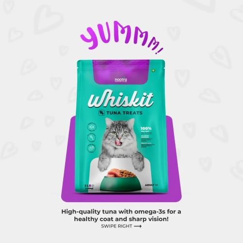 Whiskit Cat Food Tuna Treats dry food